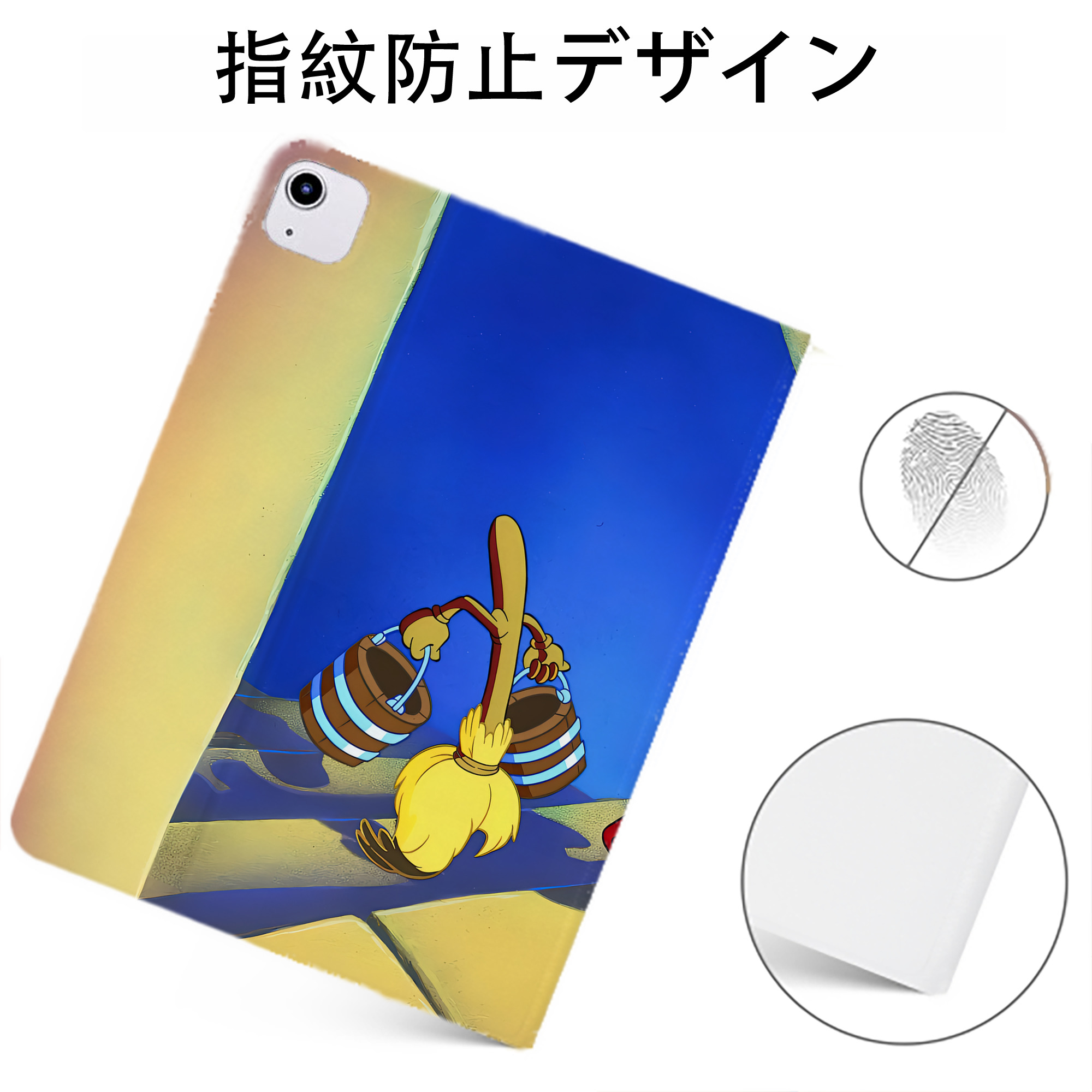 （画像用） ミッキーマウス Mickey Mouse IPadケース ペンホルダー付き ブックスタイルデザイン